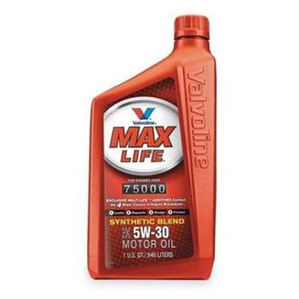 Valvoline Valvoline VV1556 1 qt. 5W-30 Synthetic Blend Motor Oil - High Mileage with MaxLife Technology - Case of 6 V10-VV1556